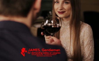 romantic dinner with a gentleman gigolo male escort boy