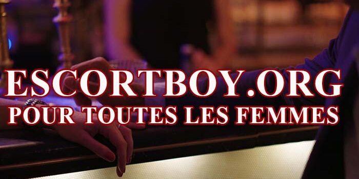 Escort boy élégant accompagnant une femme