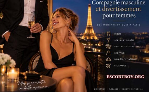 Compagnie masculine et divertissement pour femmes à Paris